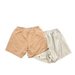 Set of 2 Pairs Birddogs Men’s Lined Drawstring Shorts EUC